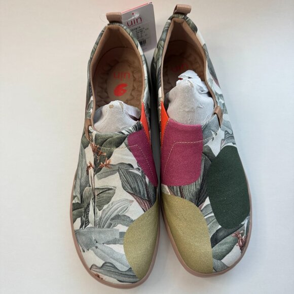 UIN Slip On Shoes Canvas Comfortable Loafers Jungle 10.5 NWT  - Picture 1 of 13